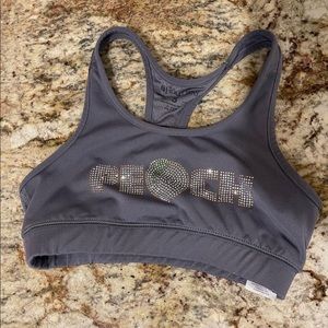 stingrays peach sports bra